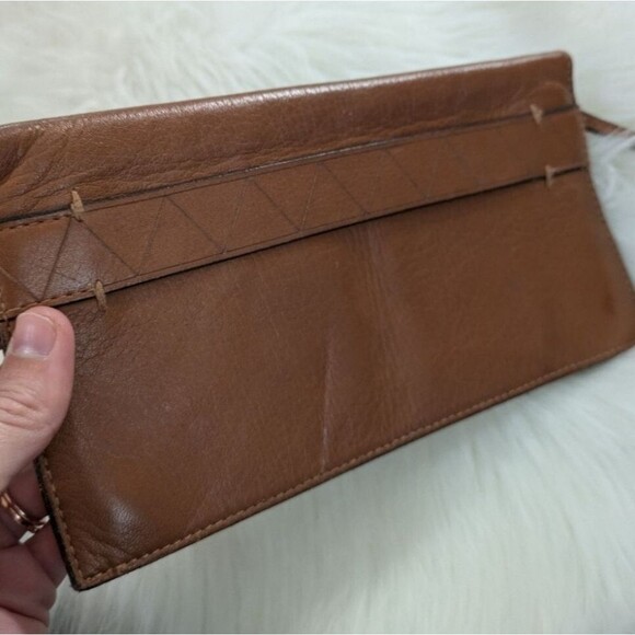Madewell Brown Leather Wallet Clutch Elegant Tan - Picture 3 of 5